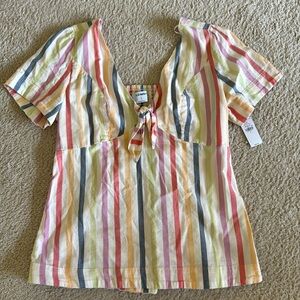 Old Navy striped blouse. New with tags. Size SMALL